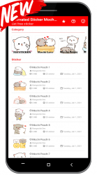 Imágen 2 Animated Sticker Mochi Peach Cat For WAStickerApps android
