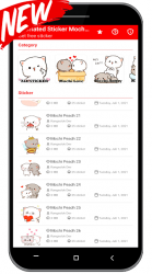 Imágen 4 Animated Sticker Mochi Peach Cat For WAStickerApps android