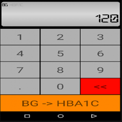 Captura de Pantalla 1 HBA1C vs BG android