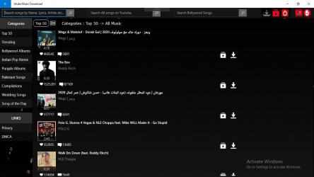 Captura de Pantalla 1 Utube Music Download windows
