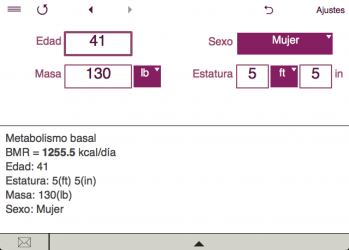 Captura de Pantalla 4 TDEE + BMR + BMI Calculator windows