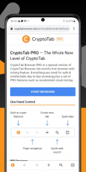 Captura 4 CryptoTab Browser Pro—Mine on a PRO level android