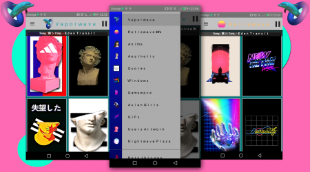 Screenshot 3 Vaporwave Wallpapers - Live Wallpapers,GIF & Radio android