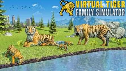 Screenshot 2 virtual Tigre familia simulador: salvaje Tigre ju android