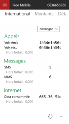Screenshot 2 Free Mobile Consommation windows