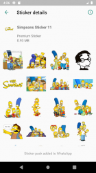 Screenshot 4 Sticker Simpsons WAStickerApps Terbaru android