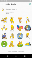 Screenshot 5 Sticker Simpsons WAStickerApps Terbaru android