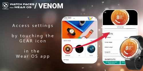 Imágen 4 Venom Watch Face & Clock Widget android