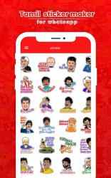 Screenshot 10 Creador de pegatinas comedia tamil para Whatsapp android
