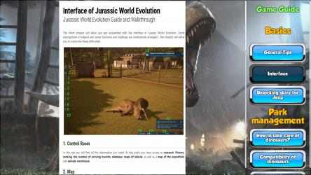 Captura 8 Jurassic World Evolution Game Guides windows