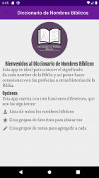 Screenshot 3 Diccionario de Nombres Bíblicos android