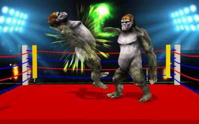Captura de Pantalla 4 Wild Gorilla Ring Fighting:Wild Animal Fight android