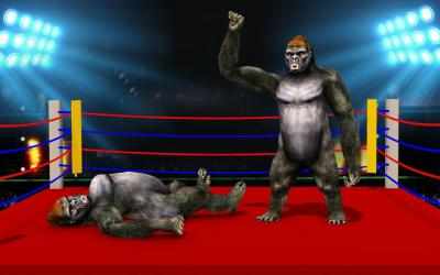 Screenshot 5 Wild Gorilla Ring Fighting:Wild Animal Fight android