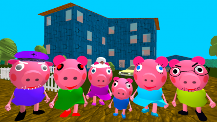 Captura de Pantalla 2 Piggy Neighbor. Family Escape Obby House 3D android