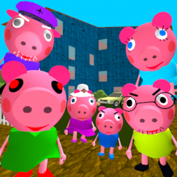 Captura 1 Piggy Neighbor. Family Escape Obby House 3D android