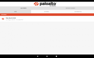 Captura de Pantalla 13 Palo Alto Networks Events android
