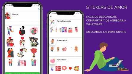 Screenshot 6 Stickers de amor con movimiento android