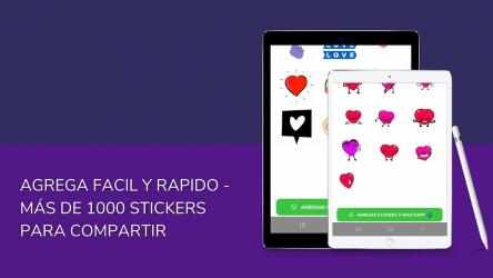 Screenshot 11 Stickers de amor con movimiento android