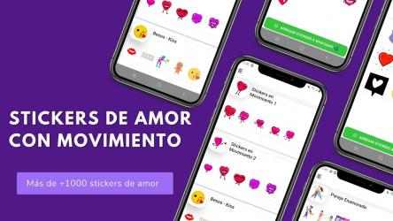 Screenshot 3 Stickers de amor con movimiento android