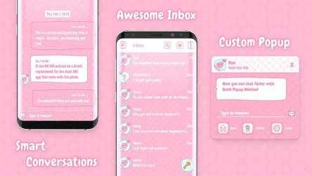 Captura 5 Última versión de Pink Messenger Theme 2021 android