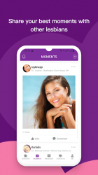 Captura 6 Les: Lesbian Dating App, Chat & Meet Up LGBT Girls android
