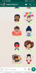 Screenshot 3 Avatars Stickers For Whatsapp - WASTICKERAPPS android