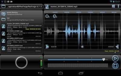 Screenshot 2 RecForge Lite - Audio Recorder android