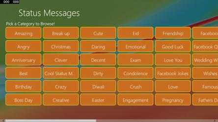 Screenshot 1 Status Messages windows