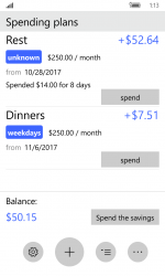 Screenshot 1 Contabilidad de costes: planificación del presupuesto personal, ahorro de dinero windows