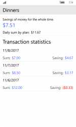Screenshot 3 Contabilidad de costes: planificación del presupuesto personal, ahorro de dinero windows