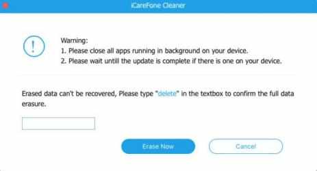 Capture 3 iCareFone Cleaner for Mac mac