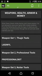 Screenshot 5 Cheats for GTA 5 (PS4/Xbox/PC) android