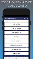 Captura de Pantalla 2 TV Colombiana en vivo - Canales de Colombia gratis android