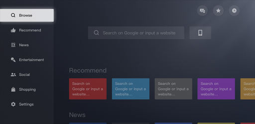 Screenshot 4 BrowseHere - Navegador de TV Internet Web android