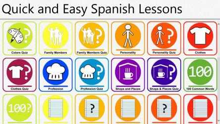 Screenshot 2 Quick and Easy Spanish Lessons windows