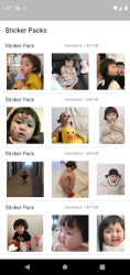 Screenshot 9 Niña Coreana Whatsapp Stickers con moviento android