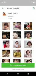Imágen 7 Niña Coreana Whatsapp Stickers con moviento android