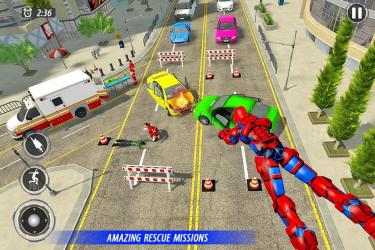 Screenshot 13 Police Robot Speed Hero City Rescue Mission android