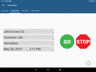 Captura de Pantalla 6 ExakTime Mobile–Time Clock App android