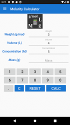 Screenshot 2 Molarity Calculator android