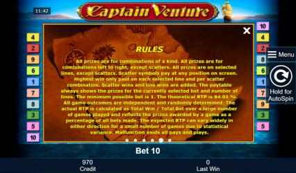 Captura de Pantalla 8 Captain Venture Free Casino Slot Machine windows