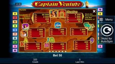 Captura de Pantalla 13 Captain Venture Free Casino Slot Machine windows