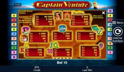 Imágen 5 Captain Venture Free Casino Slot Machine windows
