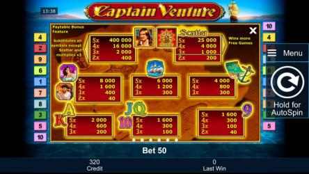 Screenshot 14 Captain Venture Free Casino Slot Machine windows