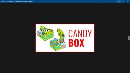 Screenshot 1 Candy box for Lego WeDo 2.0 45300 instruction with programs windows