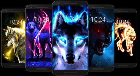 Screenshot 12 Fondo de pantalla de lobo HD android