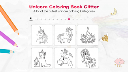 Screenshot 2 Unicorn Coloring Book Glitter windows
