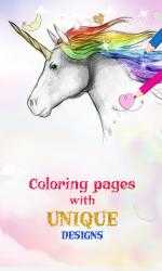 Captura 7 Unicorn Coloring Book Glitter windows