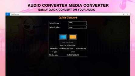 Screenshot 1 Audio Converter Media Converter - Mp3 Converter windows