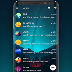 Screenshot 1 Plus tema Messenger azul android